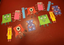 Load image into Gallery viewer, Number Blocks Cupcake Toppers