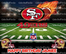 Load image into Gallery viewer, San Francisco 49ers  Edible Cake Topper