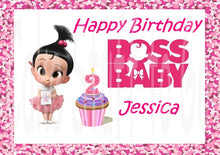 Load image into Gallery viewer, Boss Baby Girl Staci Edible Cake Topper Image