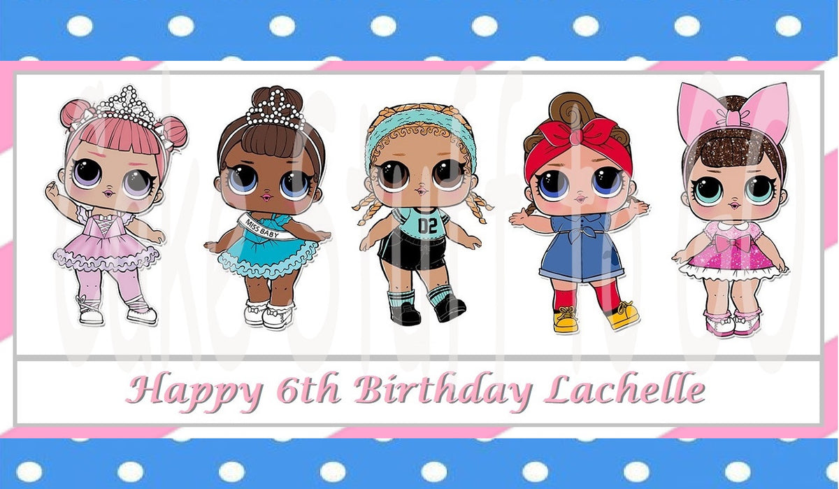 LOL Dolls Edible Cake Topper Decoration – Cake Stuff to Go