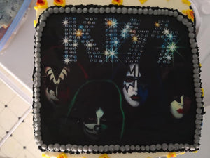 KISS Rock Band Edible Cake Topper