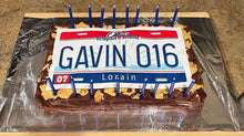 Load image into Gallery viewer, Your State  License Plate Edible Cake Topper Image Decoration