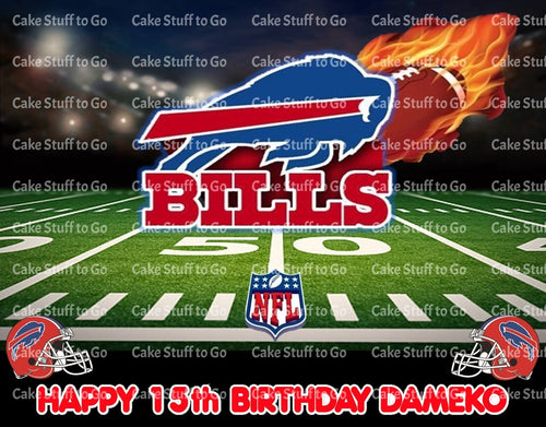 Buffalo Bills  Edible Cake Topper