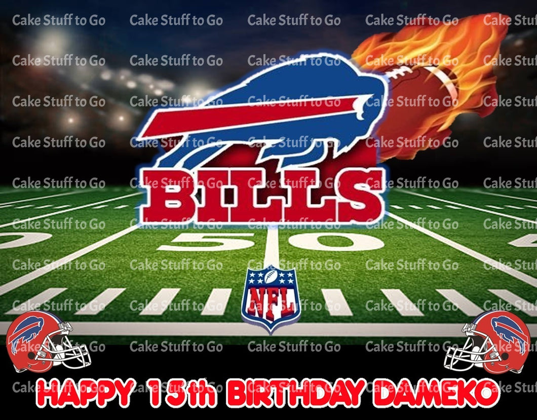 Buffalo Bills  Edible Cake Topper