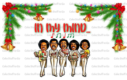 In My Mind Temptations Christmas Edible Cake Topper