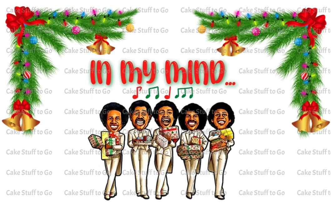 In My Mind Temptations Christmas Edible Cake Topper