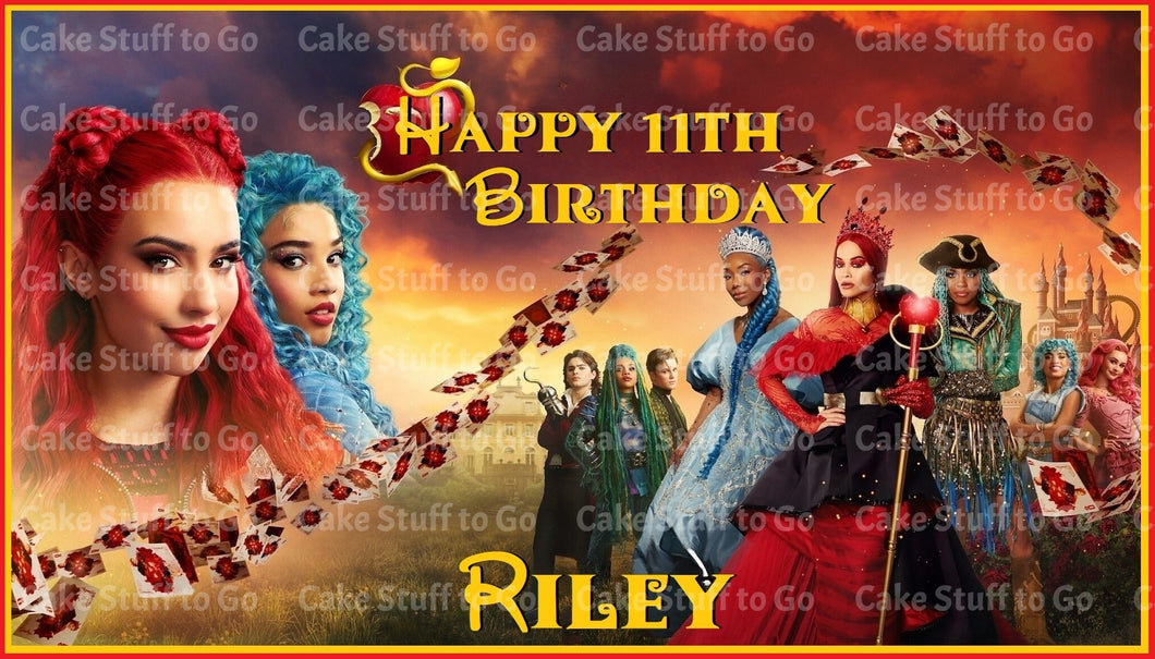Descendants The Rise of the Red Edible Cake Topper Image