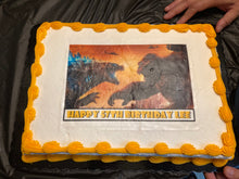 Load image into Gallery viewer, Godzilla vs King Kong Edible Cake Topper Image Decoration