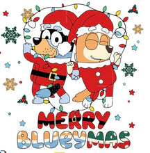 Load image into Gallery viewer, Bluey Christmas Edible  Cake Topper