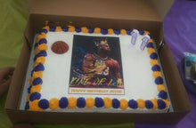 Load image into Gallery viewer, LeBron James Lakers Edible Cake Topper Decoration