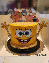 Load image into Gallery viewer, Sponge Bob Square Pants Cake Topper