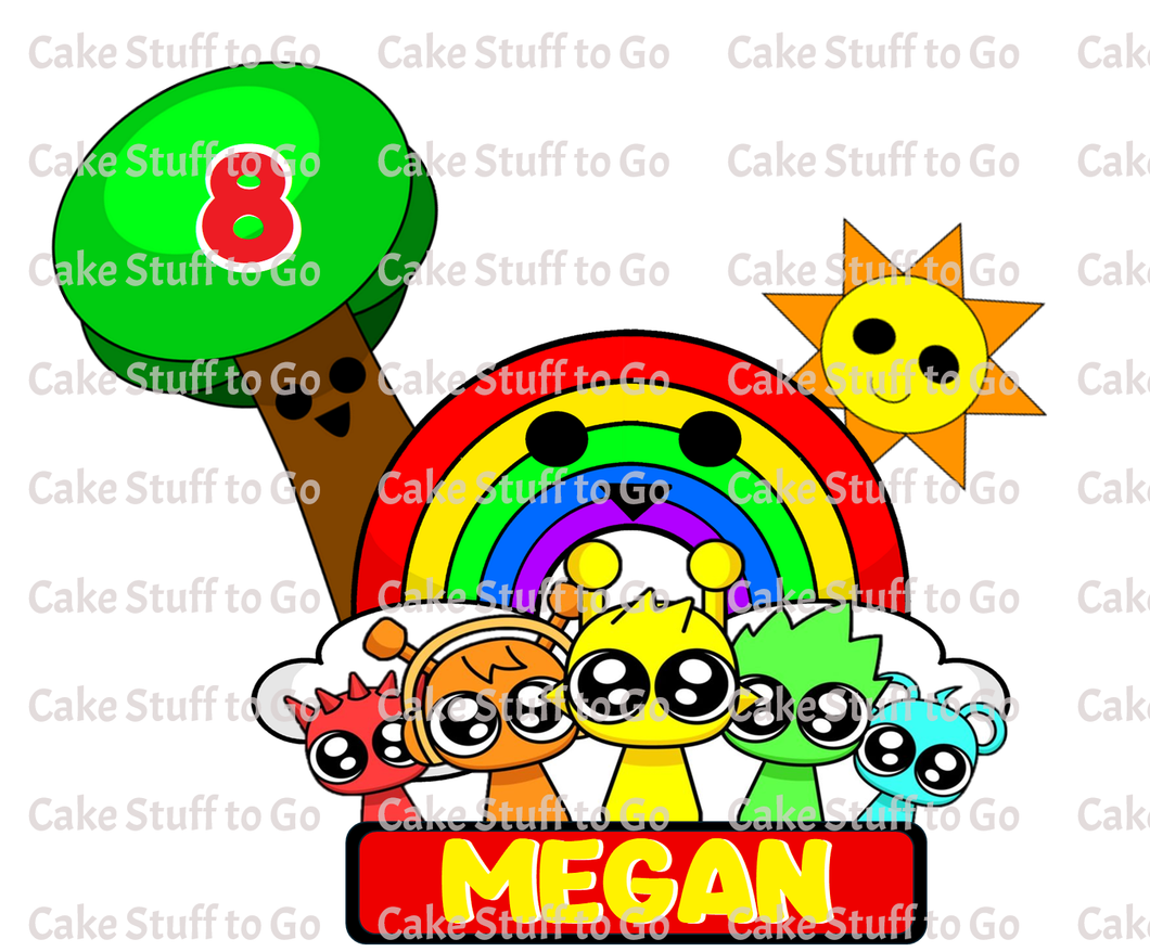 Sprunki Edible Cake Topper