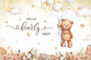 We Can Bearly Wait Baby Shower Edible Cake topper