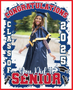 Congratulations Graduate edible cake topper w/ Your Photo