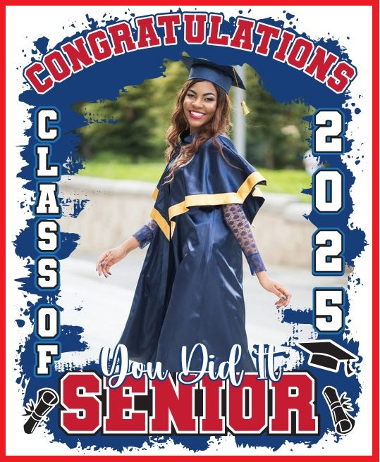 Congratulations Graduate edible cake topper w/ Your Photo