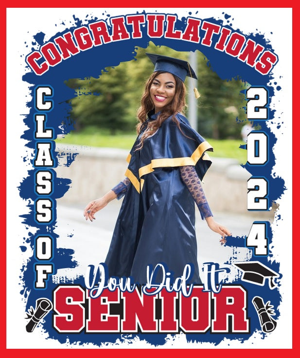 Congratulations Graduate edible cake topper w/ Your Photo