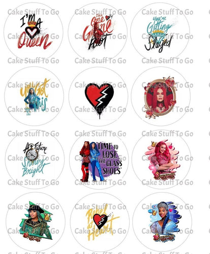 Descendants The Rise of the Red Edible Cake Topper Image