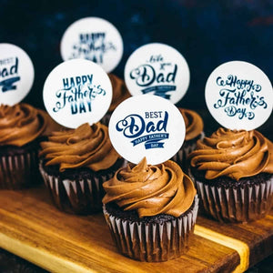 Happy Father's Day Cupcake Toppers
