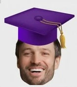 Graduation Face Cupcake Toppers w/Your Photo