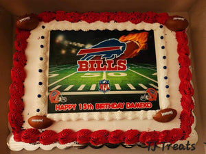 Buffalo Bills  Edible Cake Topper