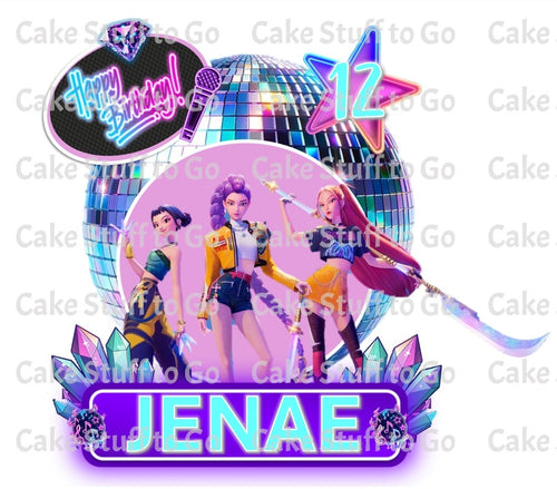 KPop Demon Hunters Edible Cake Topper