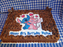 Load image into Gallery viewer, Lilo and Stitch Angel Edible Cake Topper