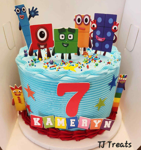 Number Blocks Cake Topper
