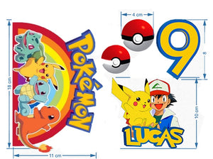 Pokemon Cake Topper