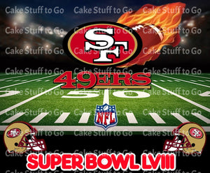 San Francisco 49ers  Edible Cake Topper