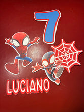 Load image into Gallery viewer, Spidey and his Amazing Friends Edible Topper  &amp;  Cake Topper