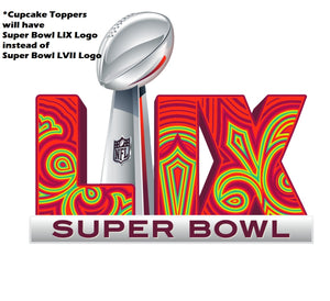 Super Bowl  LIX 59  Kansas City Chiefs  Cupcake Topper