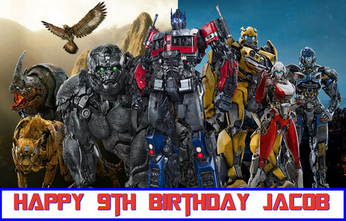 Transformers Rise of the Beasts Edible Cake Topper