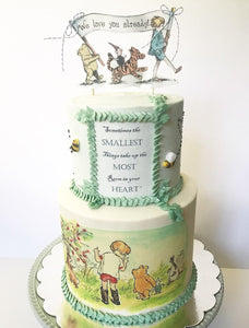 Classic Winnie the Pooh Baby Shower Cake Toppers Bundle