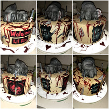 Load image into Gallery viewer, Chucky and Bride Movie Edible Cake Topper