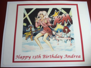 Jem and the Holograms Edible Cake Topper Decoration