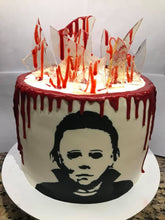 Load image into Gallery viewer, Halloween Michael Myers Edible Cake Topper