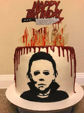 Load image into Gallery viewer, Halloween Michael Myers Edible Cake Topper