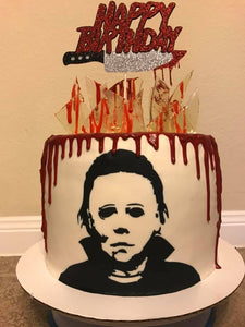 Halloween Michael Myers Edible Cake Topper