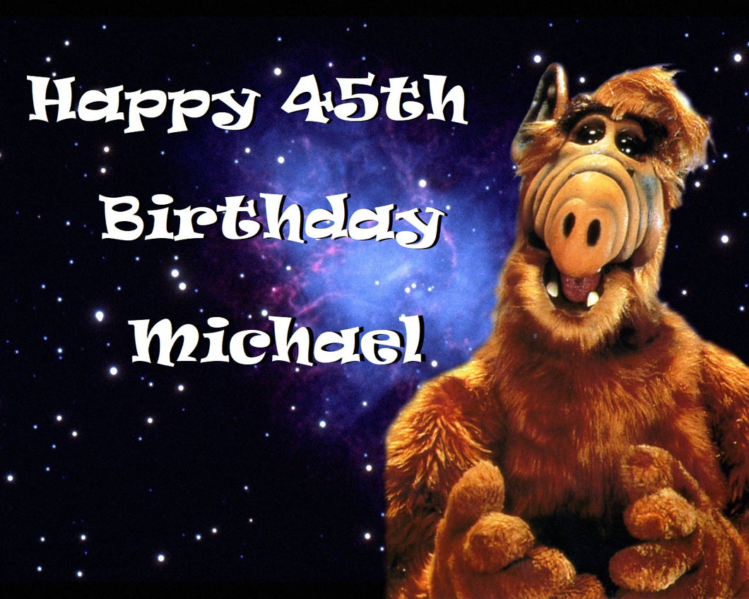 ALF Edible Cake Topper Image Decoration