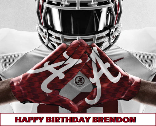 Alabama Crimson Tide Edible Cake Topper Image Decoration