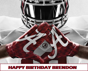 Alabama Crimson Tide Edible Cake Topper Image Decoration