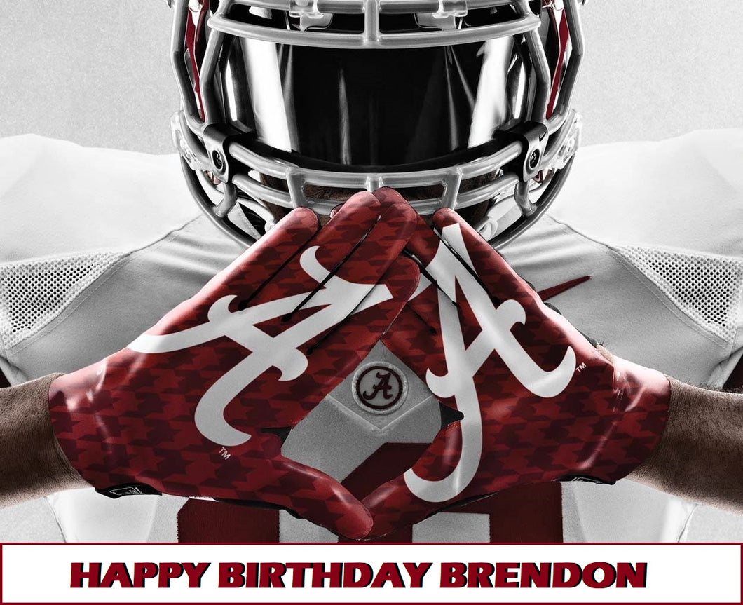 Alabama Crimson Tide Edible Cake Topper Image Decoration