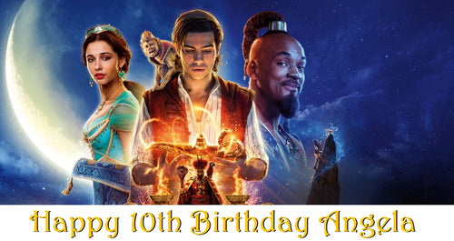 Aladdin Movie Edible Cake Topper Image Decoration