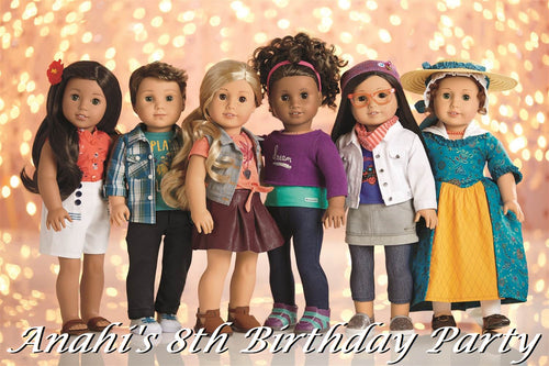 American Girl Doll Edible Cake Topper Image