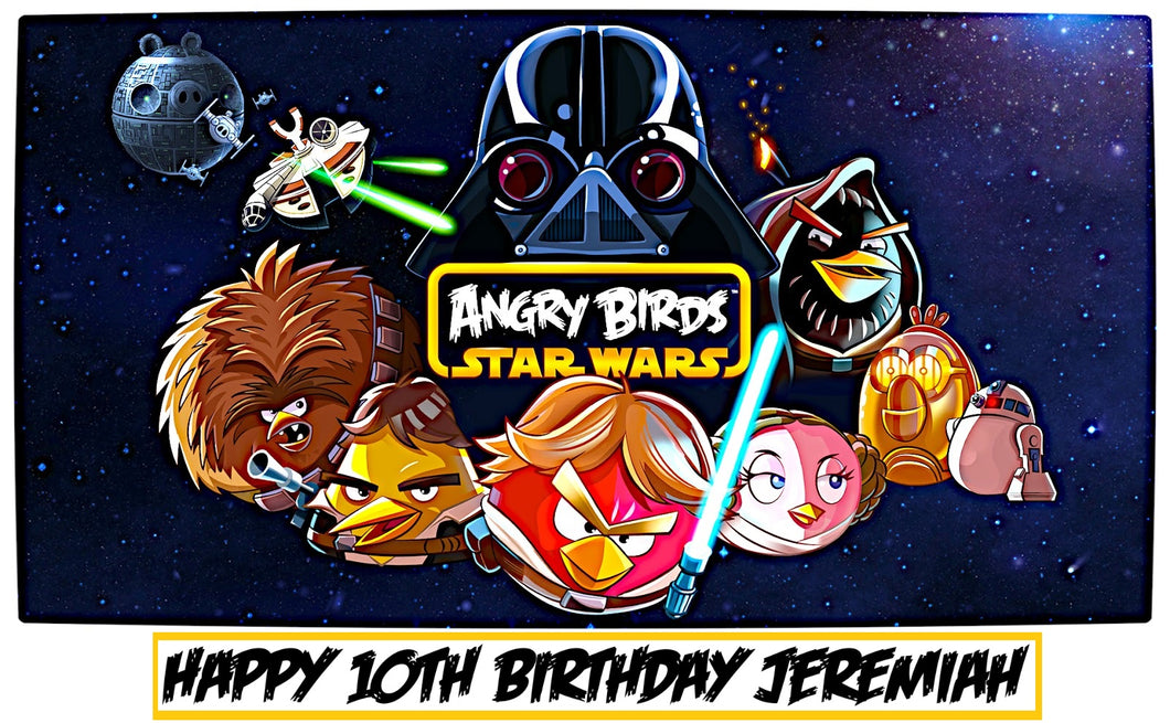 Angry Birds Star Wars Edible Cake Topper Image Decoration