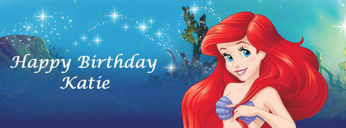 Little Mermaid Ariel Edible Cake Topper Image