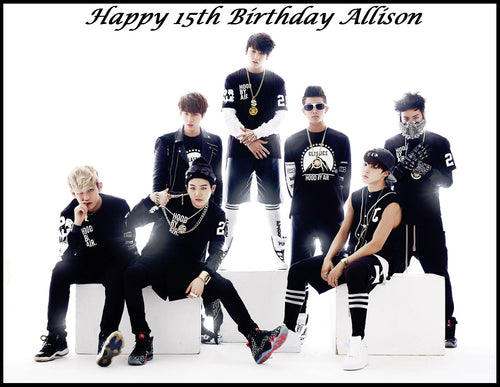 BTS Bangtan Boys Edible Cake Topper Image
