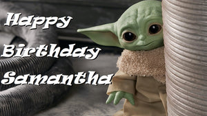 Baby Yoda Mandalorian Edible Cake Topper Image Decoration
