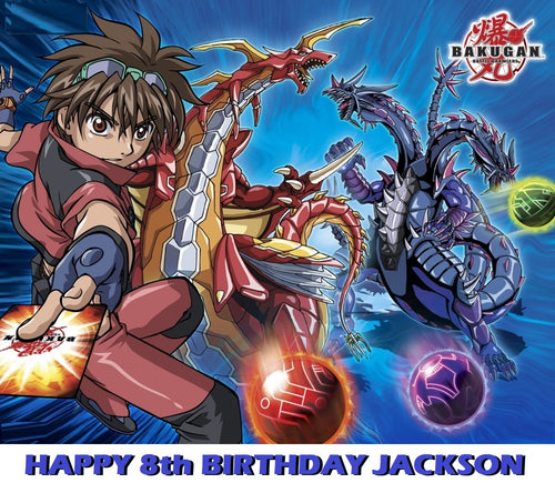 Bakugan Battle Brawlers Edible Cake Topper Image Decoration