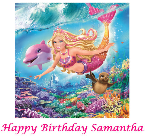 Barbie in the Mermaid Tales Edible Cake Topper Image Decoration
